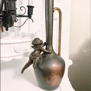 Antique Cherub Urn